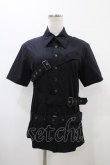 画像1: BPN FOR MEN / ベルテッドブラウス  ブラック H-26-01-25-1011-GO-BL-KB-ZH (1)