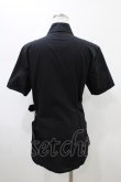 画像2: BPN FOR MEN / ベルテッドブラウス  ブラック H-26-01-25-1011-GO-BL-KB-ZH (2)