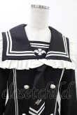 画像4: DimMoire / REFLEM×DimMoire/ロゴ刺繍セーラーSET UP  黒×白 H-26-01-25-1014-0-OP-KB-ZH (4)