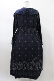 画像2: Jane Marple / British jacquard tablier dress  ネイビー H-26-01-25-1016-JM-OP-KB-ZH (2)