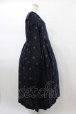 画像3: Jane Marple / British jacquard tablier dress  ネイビー H-26-01-25-1016-JM-OP-KB-ZH (3)