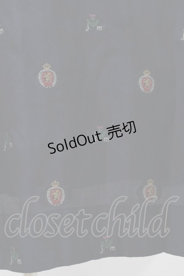 画像5: Jane Marple / British jacquard tablier dress  ネイビー H-26-01-25-1016-JM-OP-KB-ZH (5)