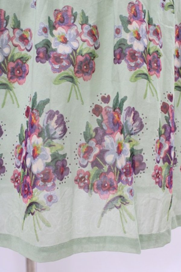 画像5: Jane Marple Dans Le Salon / Viola gardenラウンドカラードレス  シトロングリーン H-26-01-25-1019-JM-OP-KB-ZH (5)