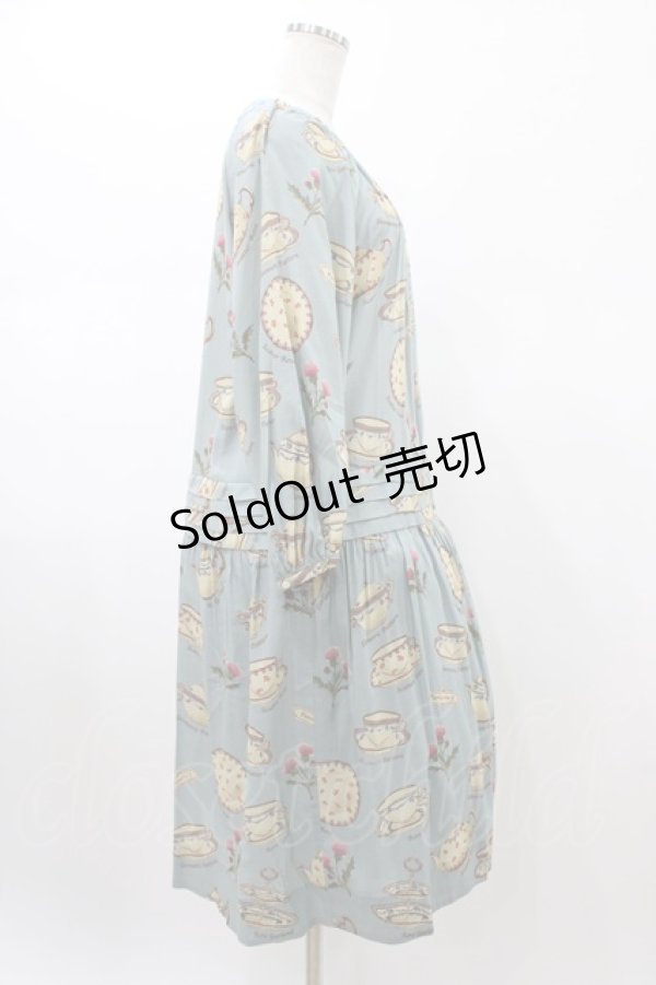 画像3: Jane Marple / Tea for two fluffy dress  ブルーグレー H-26-01-25-1020-JM-OP-KB-ZH (3)
