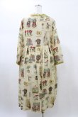 画像2: Jane Marple / Alice's dictionaryタブリエドレス  アイボリー×マスタード H-26-01-25-1021-JM-OP-KB-ZH (2)