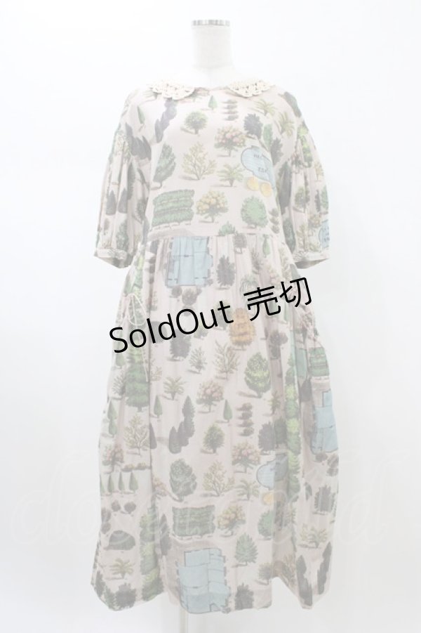 画像1: Jane Marple Dans Le Salon / The grand houseフラッフィードレス  ピンクベージュ H-26-01-25-1023-JM-OP-KB-ZH (1)