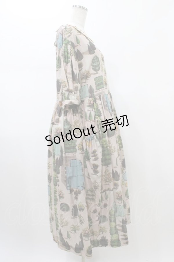 画像3: Jane Marple Dans Le Salon / The grand houseフラッフィードレス  ピンクベージュ H-26-01-25-1023-JM-OP-KB-ZH (3)