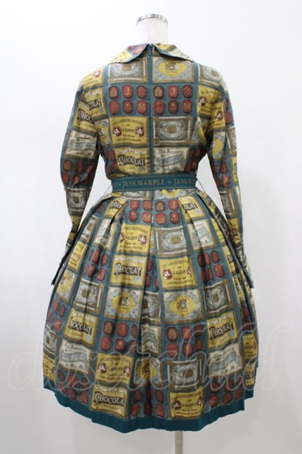 画像2: Jane Marple / Chocolat classiqueのワンピース  グリーン H-26-01-25-1024-JM-OP-KB-ZH (2)