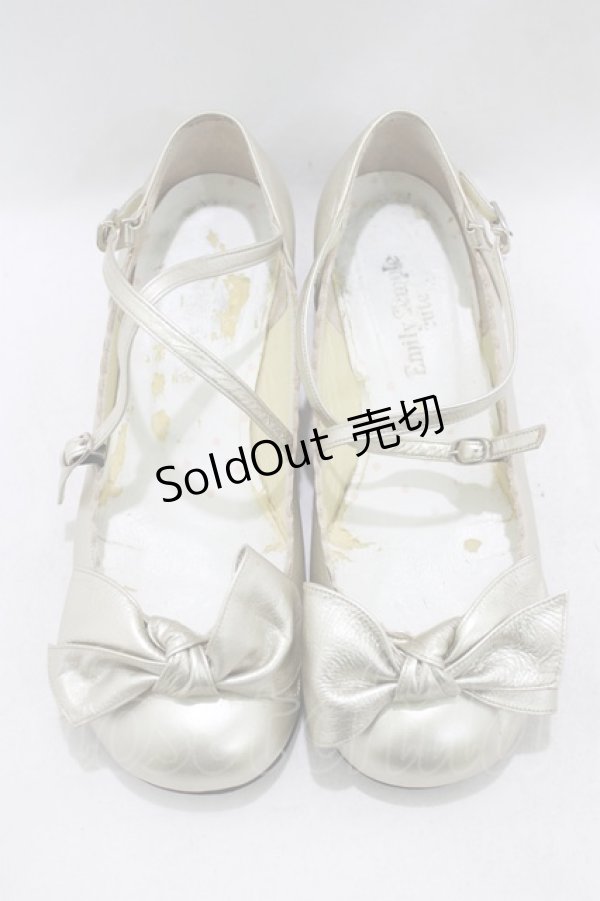 画像1: Shirley Temple / リボンストラップシューズ 24.5cm ゴールド H-26-01-25-060-ET-SH-KB-ZH (1)