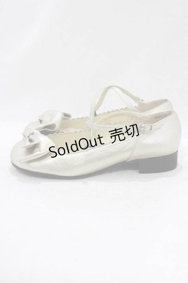 画像2: Shirley Temple / リボンストラップシューズ 24.5cm ゴールド H-26-01-25-060-ET-SH-KB-ZH (2)