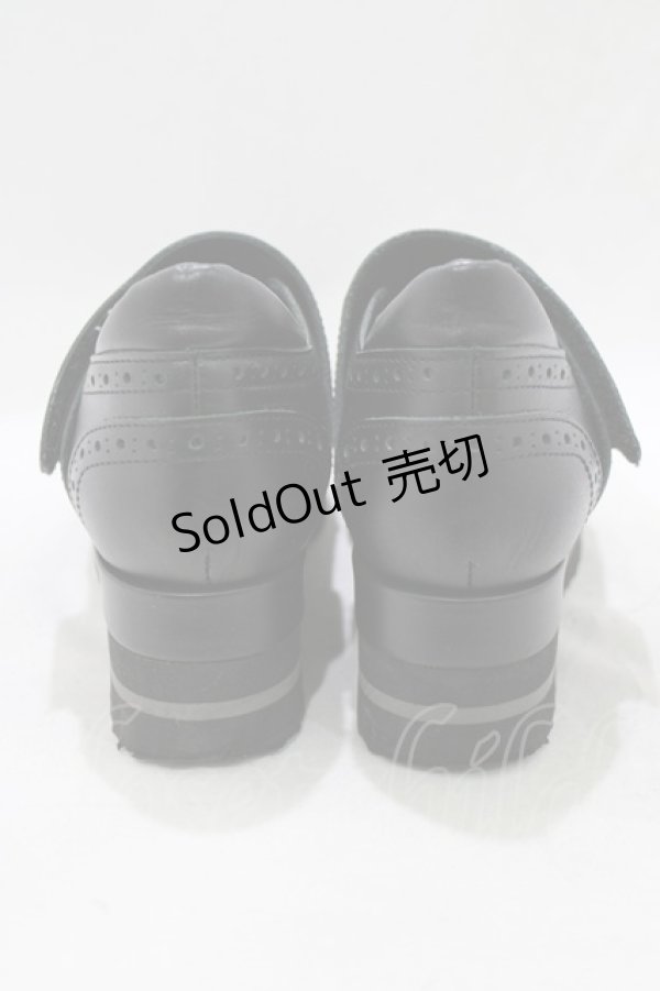 画像3: Jane Marple / ワイドストラップメリージェーン S ブラック H-26-01-25-063-JM-SH-KB-ZH (3)