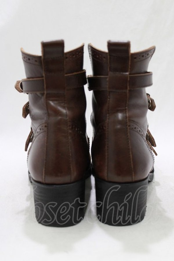 画像3: Jane Marple / 4ストラップシューズ S ブラウン H-26-01-25-064-JM-SH-KB-ZH (3)