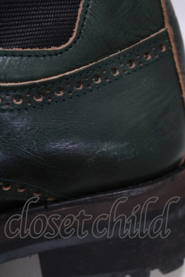 画像6: Jane Marple Dans Le Salon / モンクストラップアンクルブーツ S グリーン H-26-01-25-065-JM-SH-KB-ZH (6)