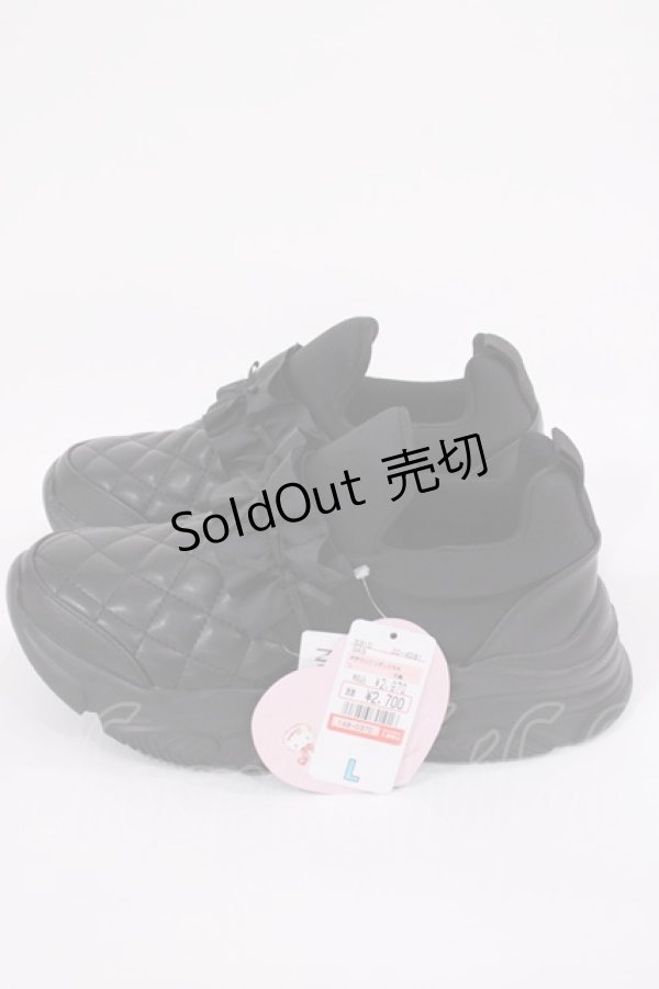 画像2: m petit by misako / サンリオキャラクターズコラボ クロミ スニーカー L ブラック H-26-01-25-2001-LO-SH-NS-ZH (2)