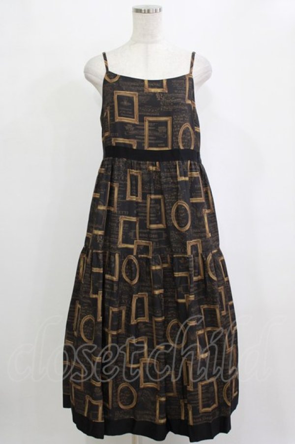 画像1: Jane Marple / Eternal Framesストラップドレス  チャコールグレー H-26-01-25-009-JM-OP-KB-ZH (1)