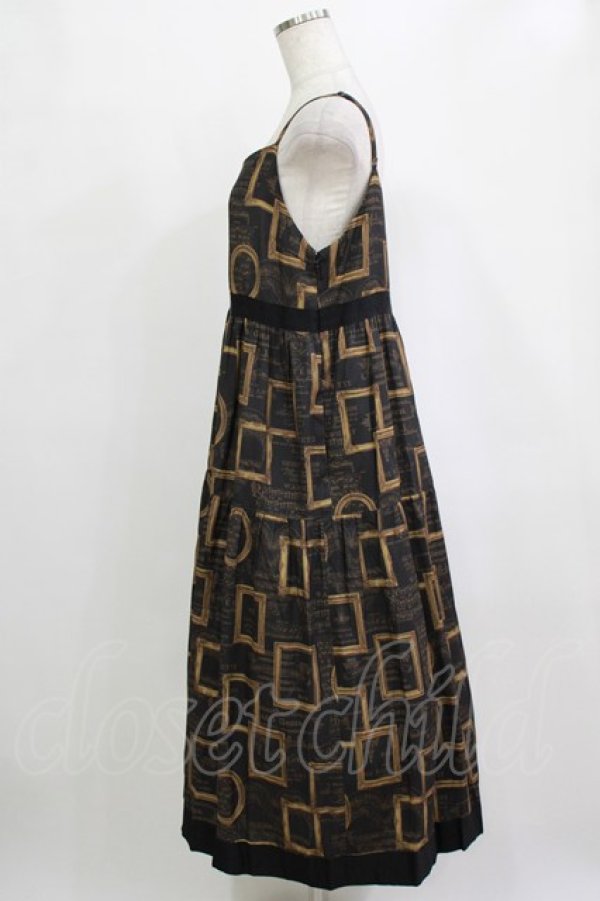 画像2: Jane Marple / Eternal Framesストラップドレス  チャコールグレー H-26-01-25-009-JM-OP-KB-ZH (2)