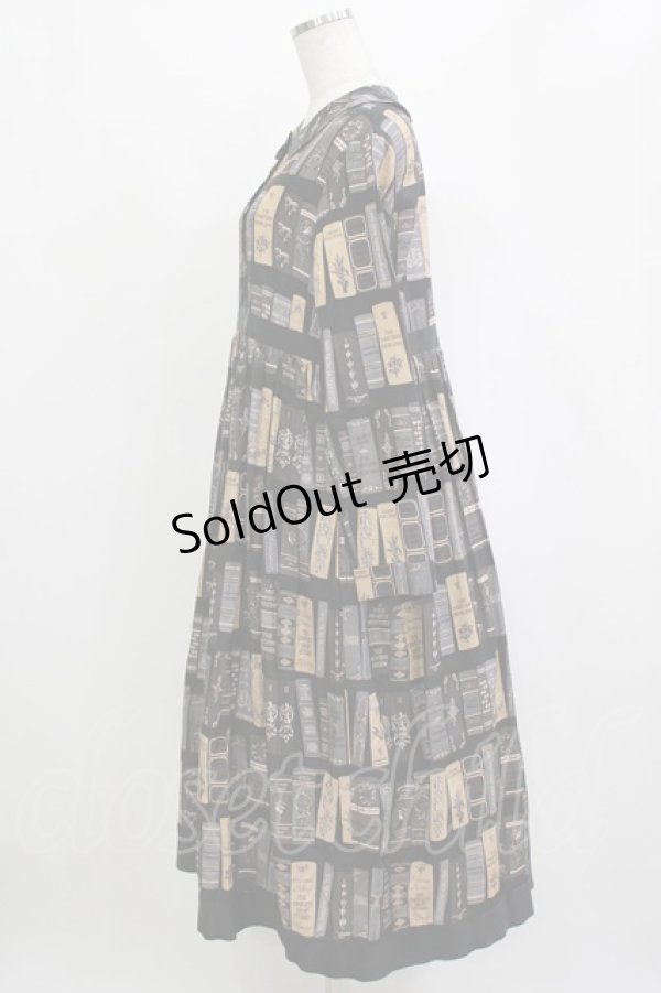 画像2: Jane Marple / Agatha’s libraryブックワームドレス  チャコールグレー H-26-01-25-010-JM-OP-KB-ZH (2)