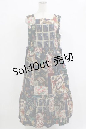 画像: Jane Marple / All You Need Is Loveタブリエドレス  ネイビー H-26-01-25-011-JM-OP-KB-ZH