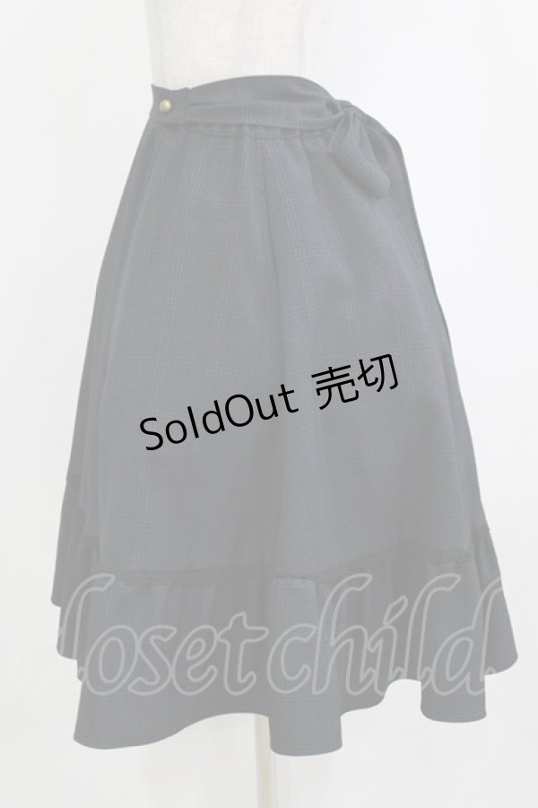 画像2: MIHO MATSUDA / チェックフリルスカート  グレー H-26-01-25-014-GO-SK-KB-ZH (2)