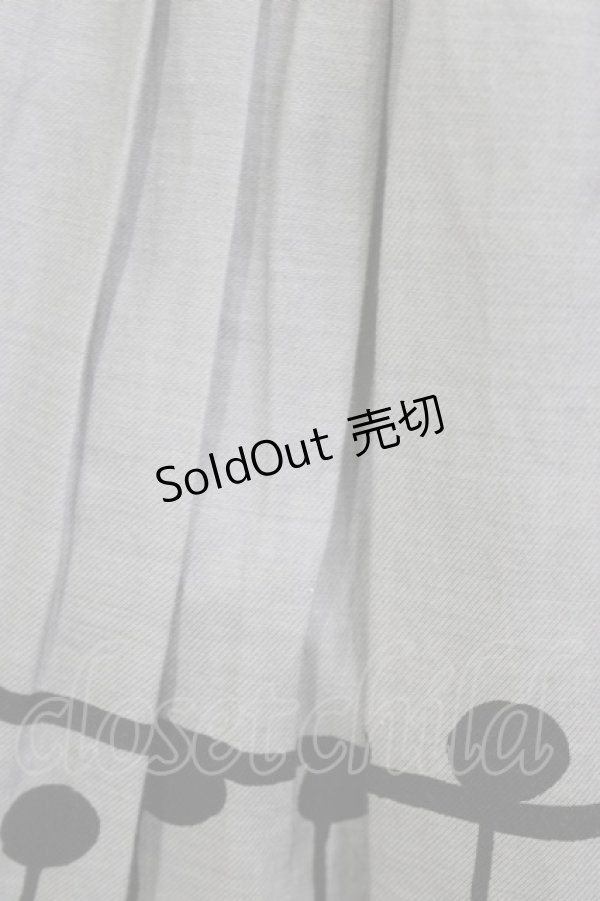 画像4: Jane Marple / Musical Noteギャザースカート M グレー H-26-01-25-015-JM-SK-KB-ZH (4)