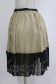 画像2: MARBLE / 配色ペチコート  ベージュカーキ H-26-01-25-019-GO-SK-KB-ZH (2)