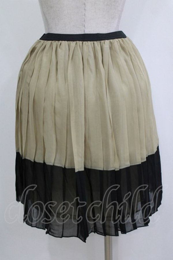 画像3: MARBLE / 配色ペチコート  ベージュカーキ H-26-01-25-019-GO-SK-KB-ZH (3)