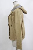 画像2: Jane Marple / CORDURA twill hooded blouson  beige×monotone check H-26-01-25-021-JM-JA-KB-ZH (2)