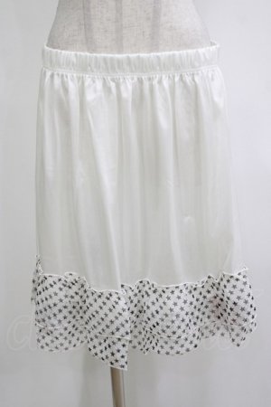 画像: MARBLE / スターフリルペチコート M-3L 白 H-26-01-25-022-GO-SK-KB-ZH