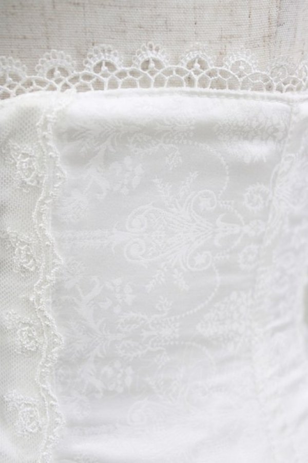 画像5: ATELIER PIERROT / Frill Short Corset コルセット  白 H-26-01-25-023-EL-TO-KB-ZH (5)