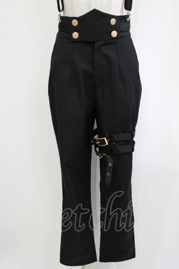 画像4: Castle Too / サスベルト付きパンツ M 黒 H-26-01-25-024-PU-PA-KB-ZH (4)