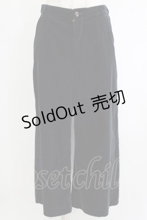 画像: Jane Marple / ベルベットパンツ M ネイビー H-26-01-25-025-JM-PA-KB-ZH