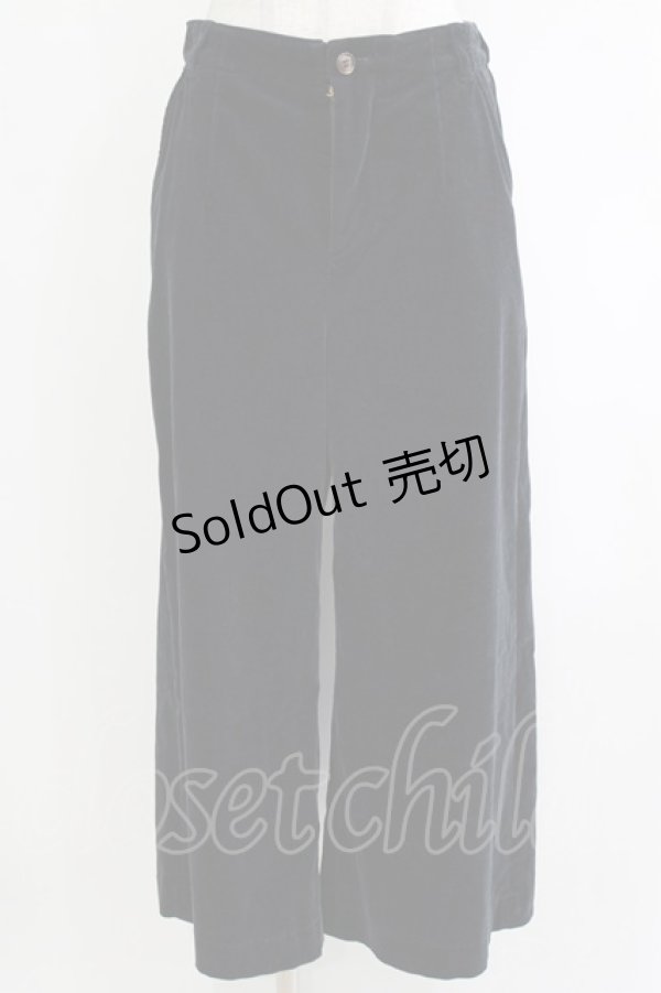 画像1: Jane Marple / ベルベットパンツ M ネイビー H-26-01-25-025-JM-PA-KB-ZH (1)