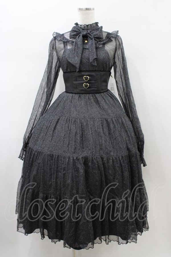 画像1: Angelic Pretty / Charming Girlワンピース(チュール) Free ブラック H-26-01-26-031-AP-OP-NS-ZH (1)