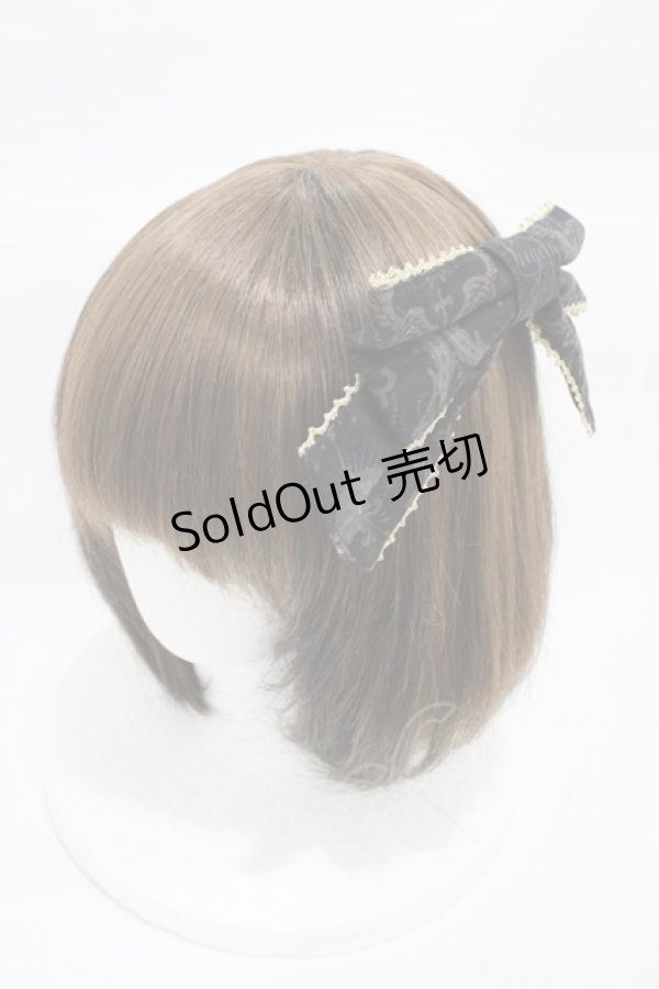 画像6: Angelic Pretty / メルカトル骨董品店編み上げジャンパースカートSet Free ブラック H-26-01-26-032-AP-OP-NS-ZH (6)