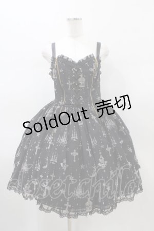 画像: Angelic Pretty / Holy Lanternジャンパースカート Free ブラック H-26-01-26-033-AP-OP-NS-ZH