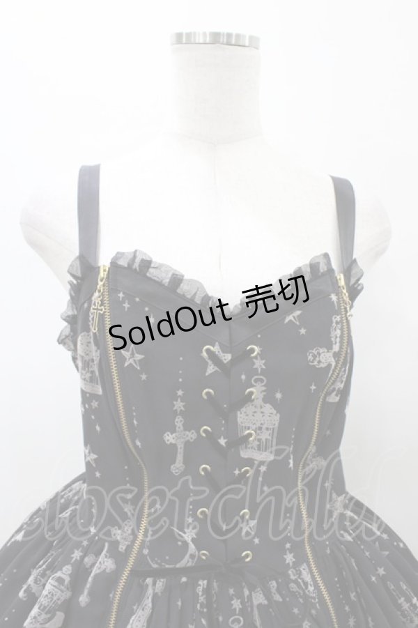 画像4: Angelic Pretty / Holy Lanternジャンパースカート Free ブラック H-26-01-26-033-AP-OP-NS-ZH (4)