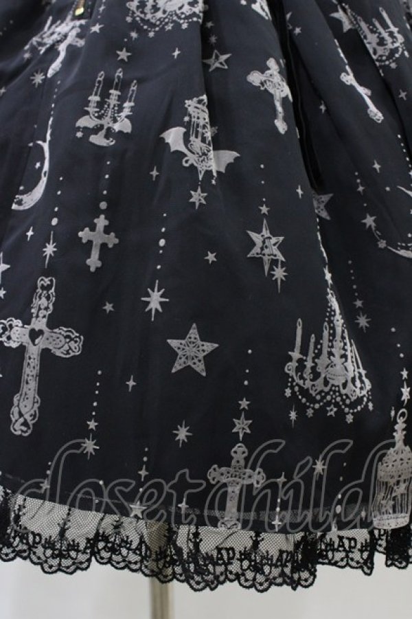 画像5: Angelic Pretty / Holy Lanternジャンパースカート Free ブラック H-26-01-26-033-AP-OP-NS-ZH (5)