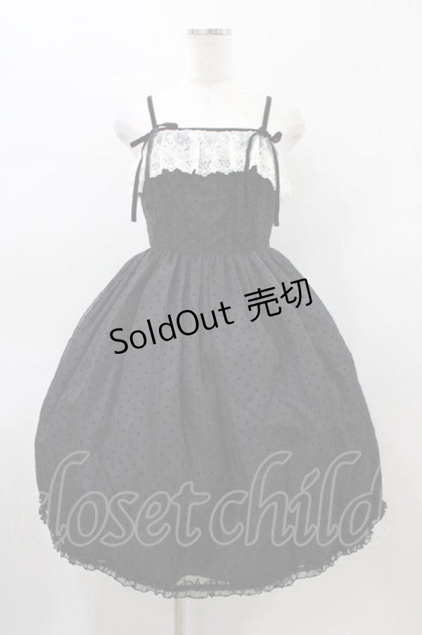 画像1: Angelic Pretty / Angelinaジャンパースカート Free ブラック H-26-01-26-034-AP-OP-NS-ZH (1)