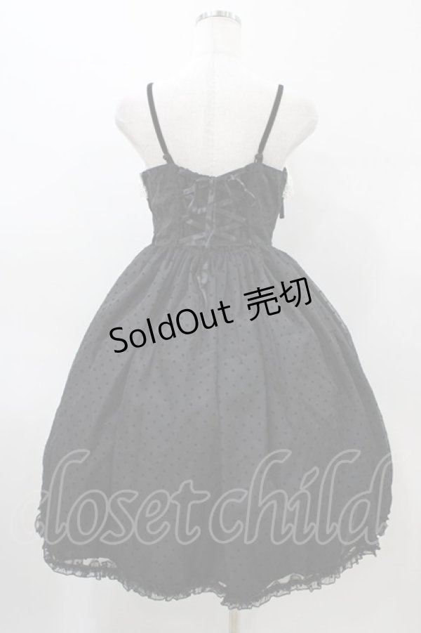 画像2: Angelic Pretty / Angelinaジャンパースカート Free ブラック H-26-01-26-034-AP-OP-NS-ZH (2)