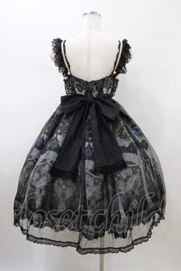 画像2: Angelic Pretty / Celestialジャンパースカート Free ブラック H-26-01-26-036-AP-OP-NS-ZH (2)