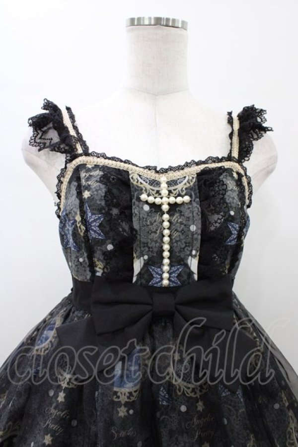 画像4: Angelic Pretty / Celestialジャンパースカート Free ブラック H-26-01-26-036-AP-OP-NS-ZH (4)