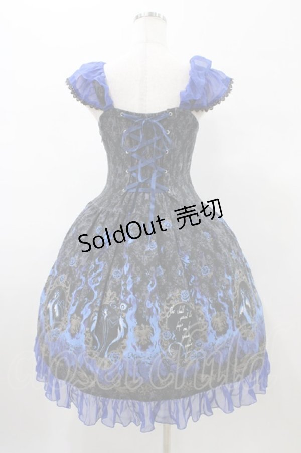 画像2: ALICE and the PIRATES / フリル袖ジャンパースカート(Maleficent) Free ブルー H-26-01-26-037-PA-OP-NS-ZH (2)