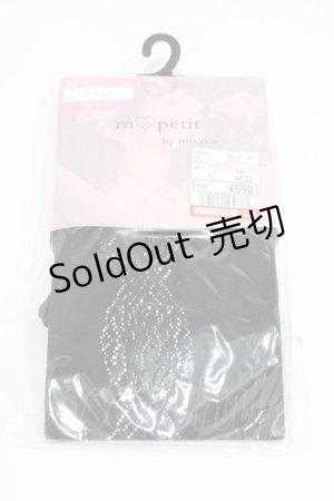 画像: m petit by misako / AMブブンレースアミタイツ M~L ブラック H-26-01-26-005-LO-ZA-NS-ZH