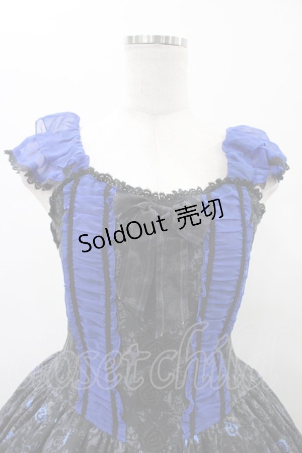 画像4: ALICE and the PIRATES / フリル袖ジャンパースカート(Maleficent) Free ブルー H-26-01-26-037-PA-OP-NS-ZH (4)