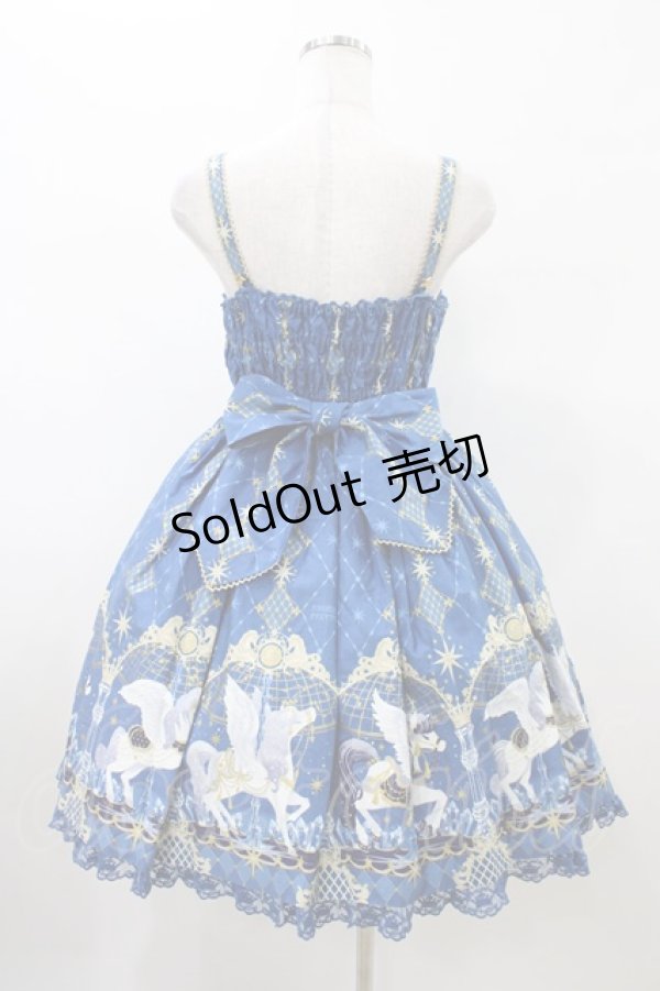 画像2: Angelic Pretty / Crystal Dream Carnival Premiumジャンパースカート Free セルリアンブルー H-26-01-26-038-AP-OP-NS-ZH (2)