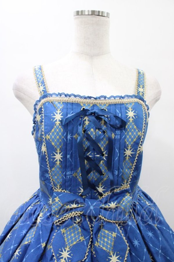 画像4: Angelic Pretty / Crystal Dream Carnival Premiumジャンパースカート Free セルリアンブルー H-26-01-26-038-AP-OP-NS-ZH (4)