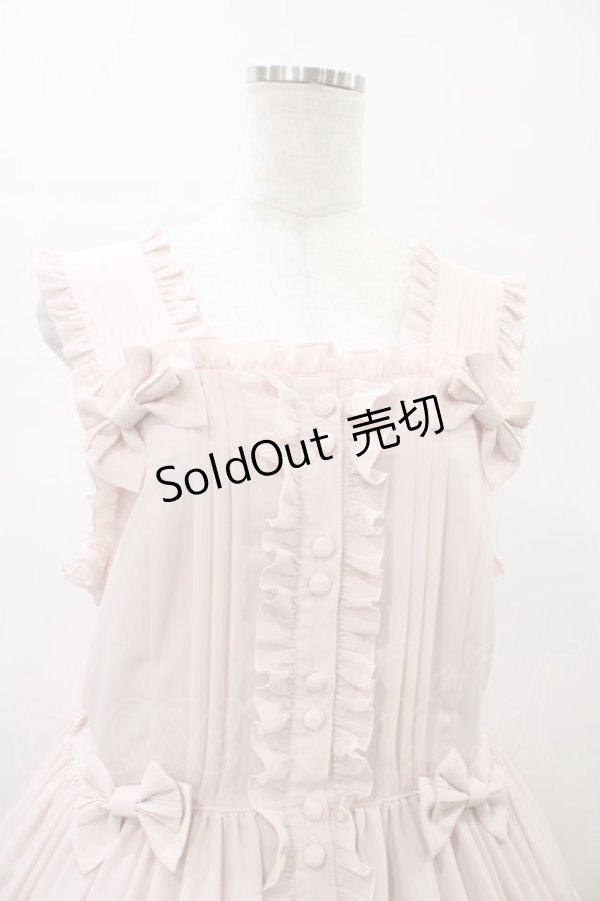 画像4: metamorphose / 【プラスサイズ】ピンタックティアードジャンパースカート プラスサイズ ピンク H-26-01-26-039-ME-OP-NS-ZH (4)