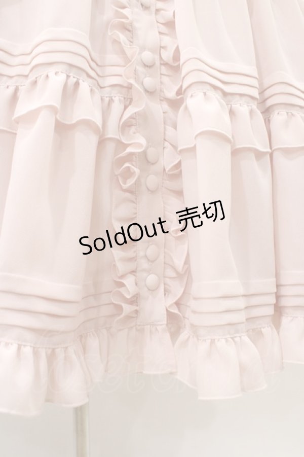 画像5: metamorphose / 【プラスサイズ】ピンタックティアードジャンパースカート プラスサイズ ピンク H-26-01-26-039-ME-OP-NS-ZH (5)