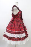画像3: Angelic Pretty / Sweetフリルジャンパースカート(タータン)  レッド H-26-01-26-040-AP-OP-NS-ZH (3)