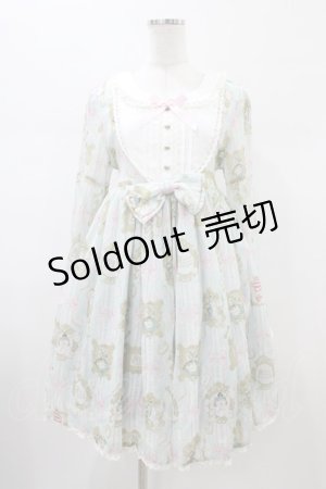 画像: Angelic Pretty / Upside Down Story アリス ワンピース L サックス H-26-01-26-044-AP-OP-NS-ZH